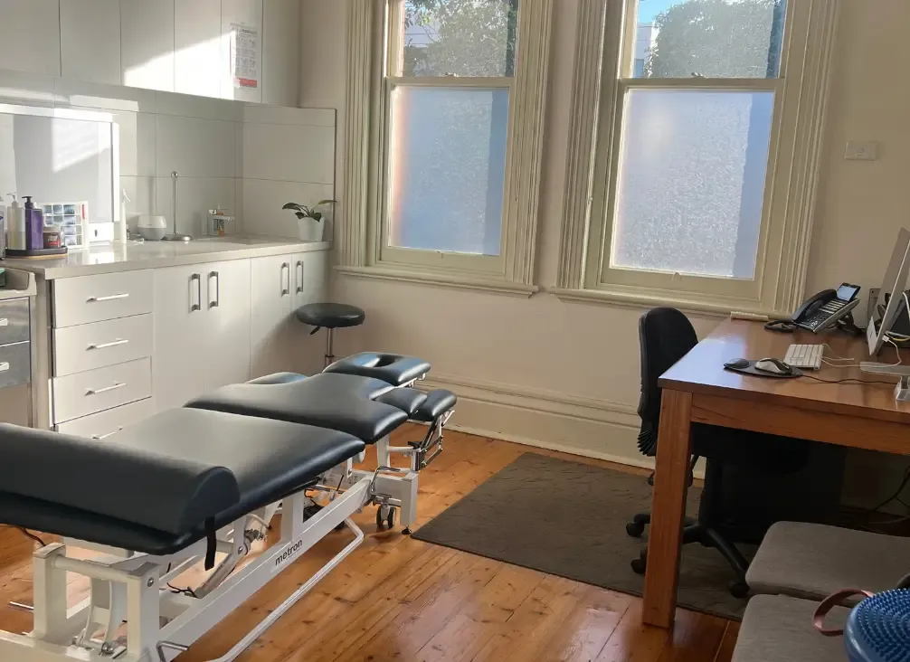 A physiotherapy and podiatry consulting room
