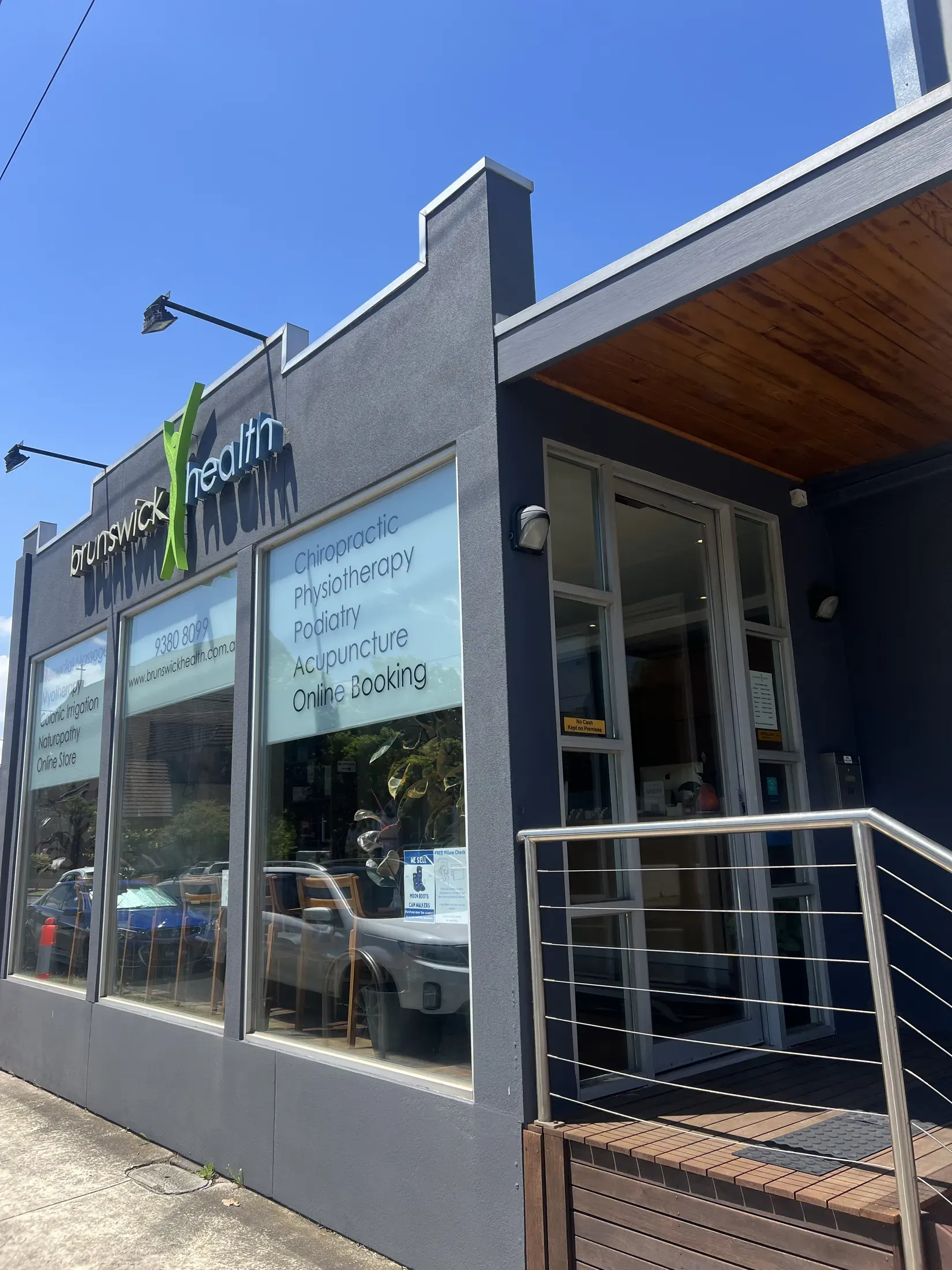 The Brunswick Health shopfront on Melville Road, Brunswick West