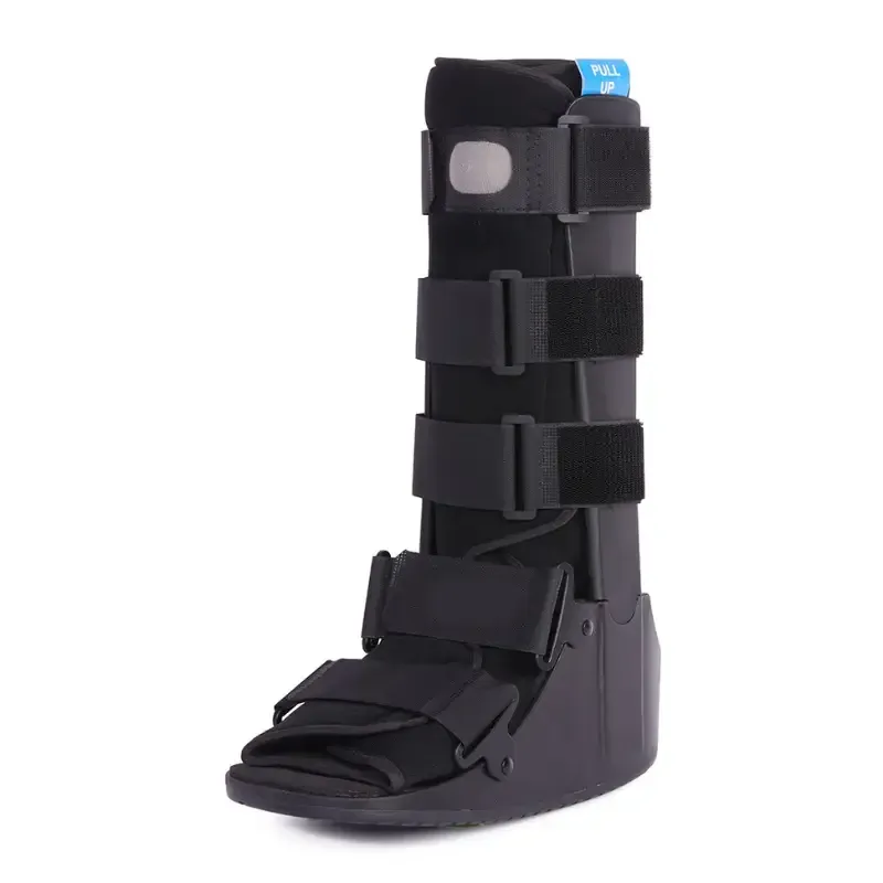 A tall CAM walker moon boot for lower leg and foot injuries