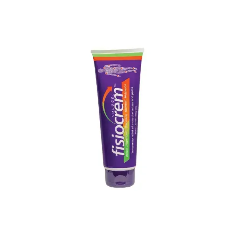 A tube of Fisiocrem topical relief gel
