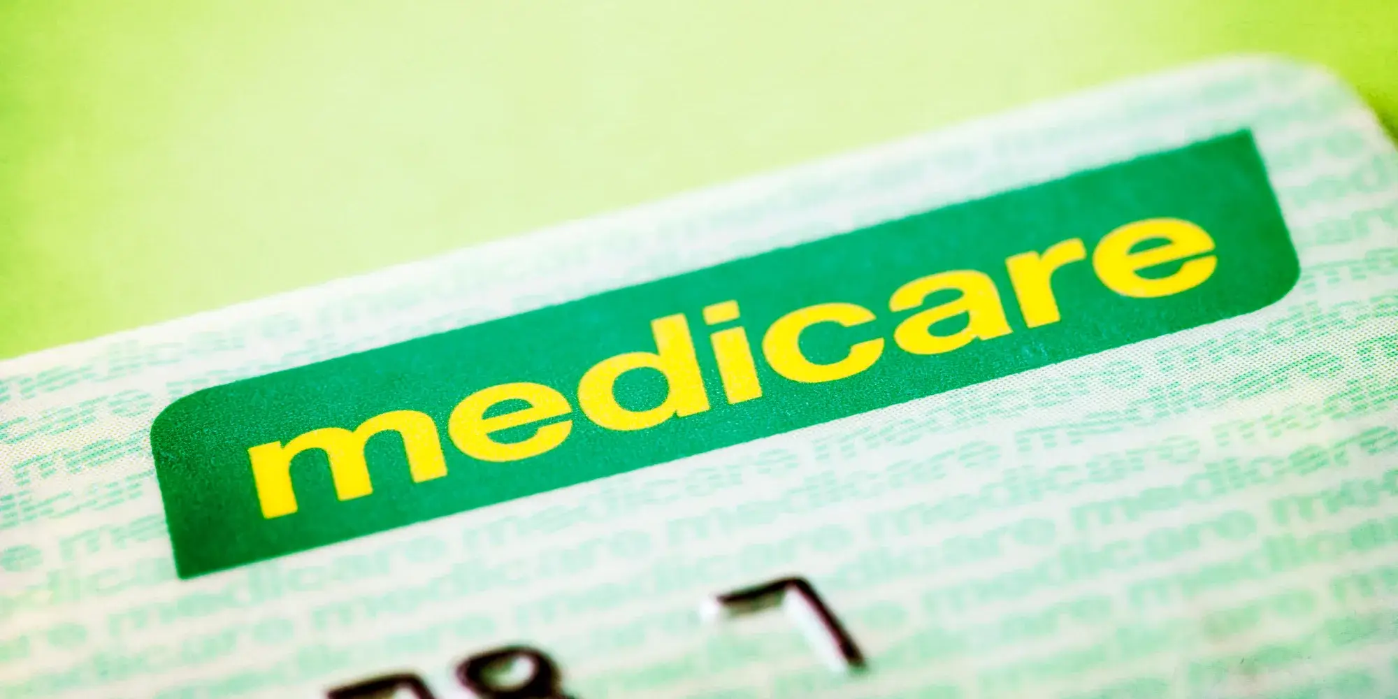 Close-up of an Australian Medicare card