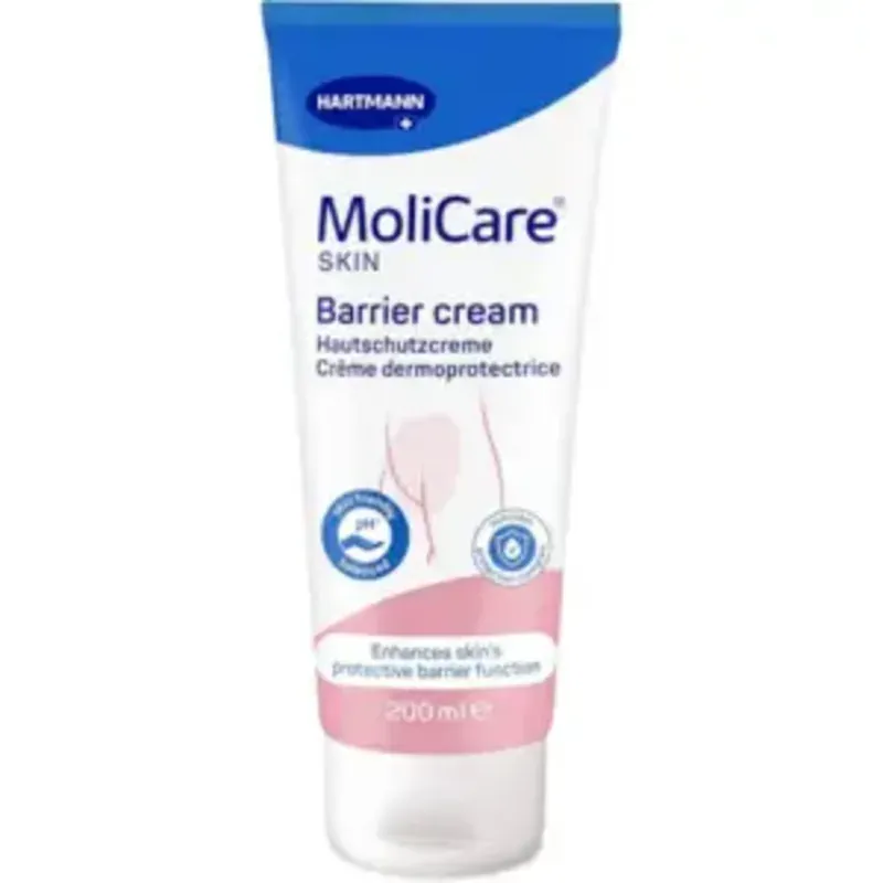 A 200ml tube of MoliCare skin barrier cream