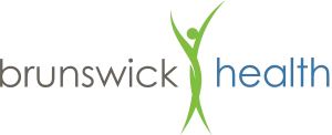 Brunswick Health logo with transparent background, featuring a stylized figure symbolizing health and wellness.