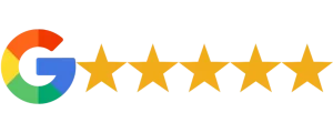 5-star Google rating badge for Brunswick Health clinic