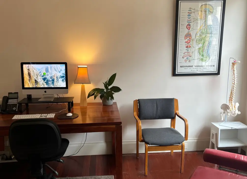 Professional chiropractic and osteopathic consultation room at Brunswick Health Hub